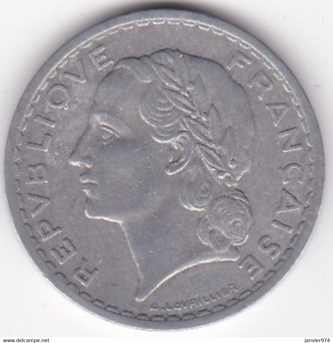 5 FRANCS 1949 (9 Fermé) Aluminium - 5 Francs