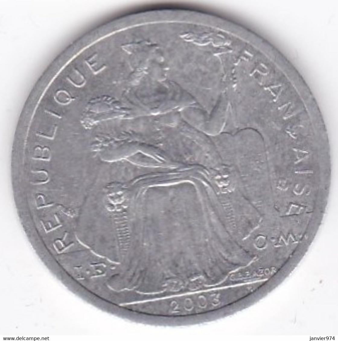 Nouvelle-Calédonie . 2 Francs 2003. Aluminium. - Neu-Kaledonien