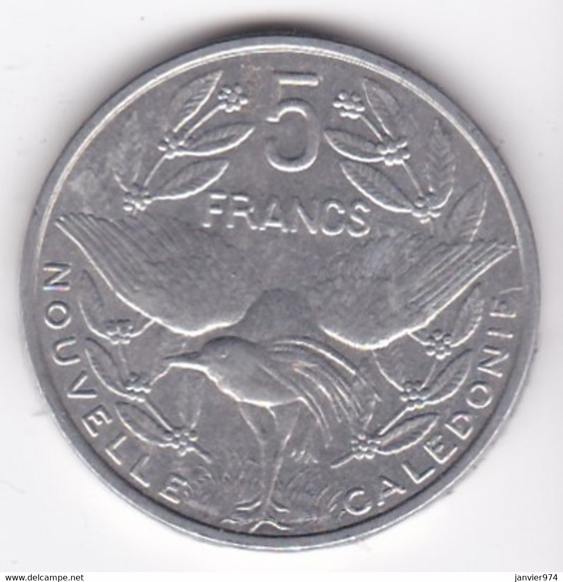 Polynésie Francaise . 5 Francs 1990, En Aluminium - Französisch-Polynesien