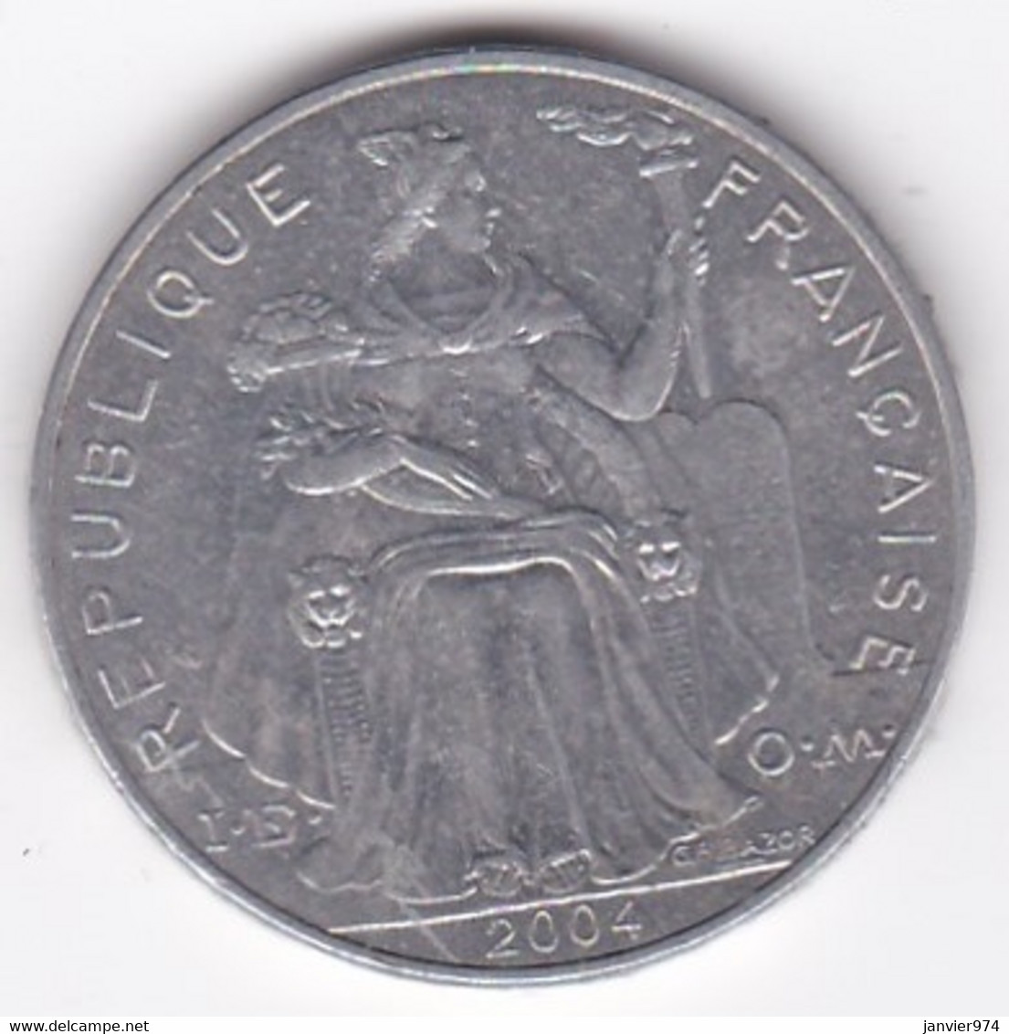 Polynésie Francaise . 5 Francs 1990, En Aluminium - Französisch-Polynesien