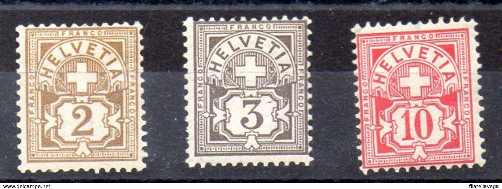 Suiza Sellos N ºYvert 100/101/103 * - Unused Stamps