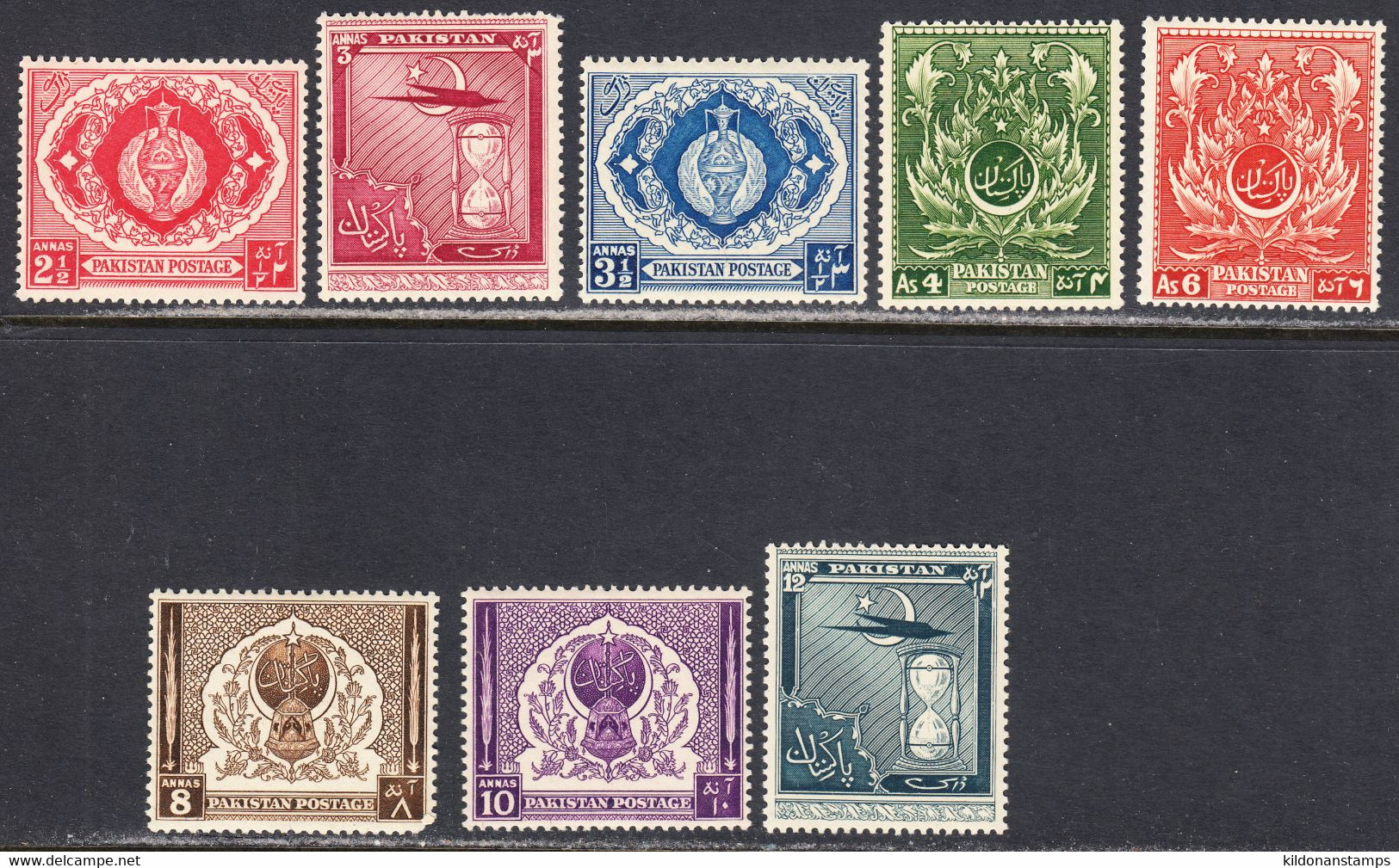 Pakistan 1951-56 Mint No Hinge, Sc# ,SG 55-62 - Pakistán