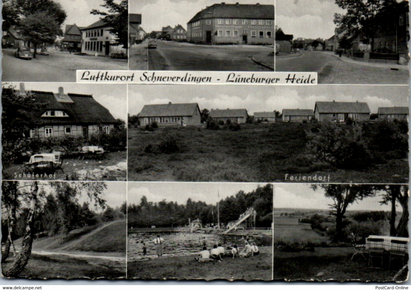 12434 - Deutschland - Schneverdingen , Lüneburger Heide , Schäferhof , Feriendorf , Schwinnbad , Mehrbildkarte  - Nicht - Schneverdingen