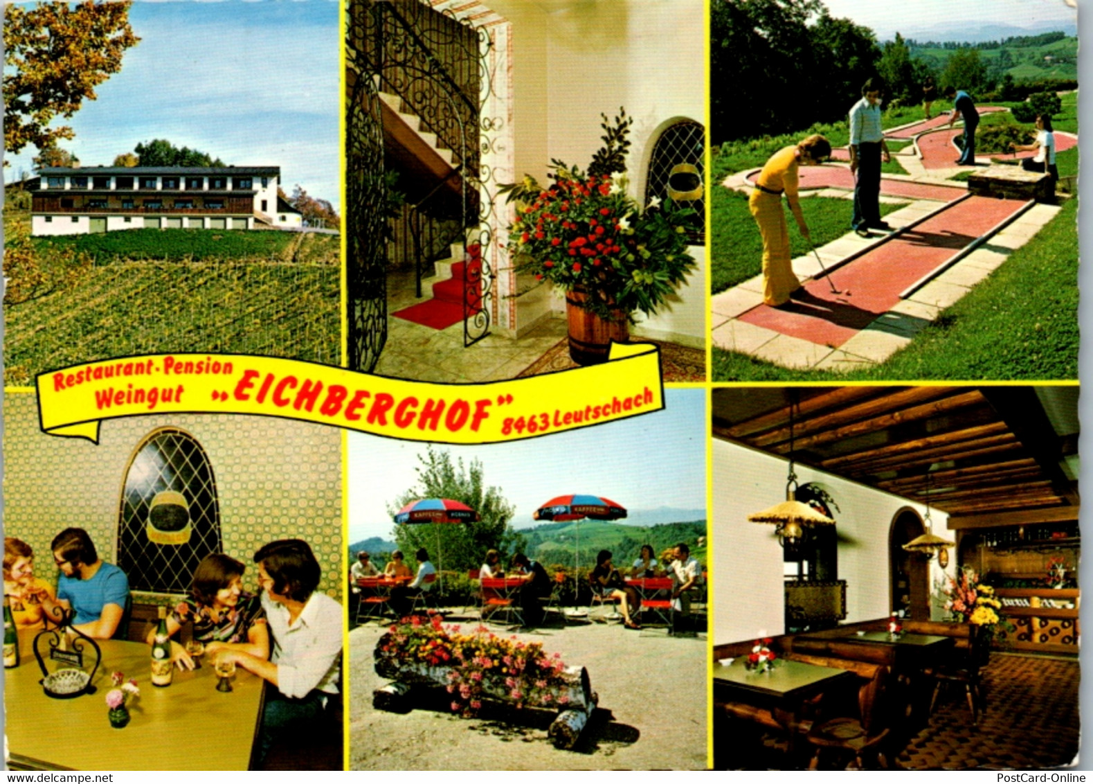 12483 - Steiermark - Leutschach , Weingut , Pension Eichberghof , Mehrbildkarte , J. U. A. Rus - Gelaufen 1979 - Leibnitz