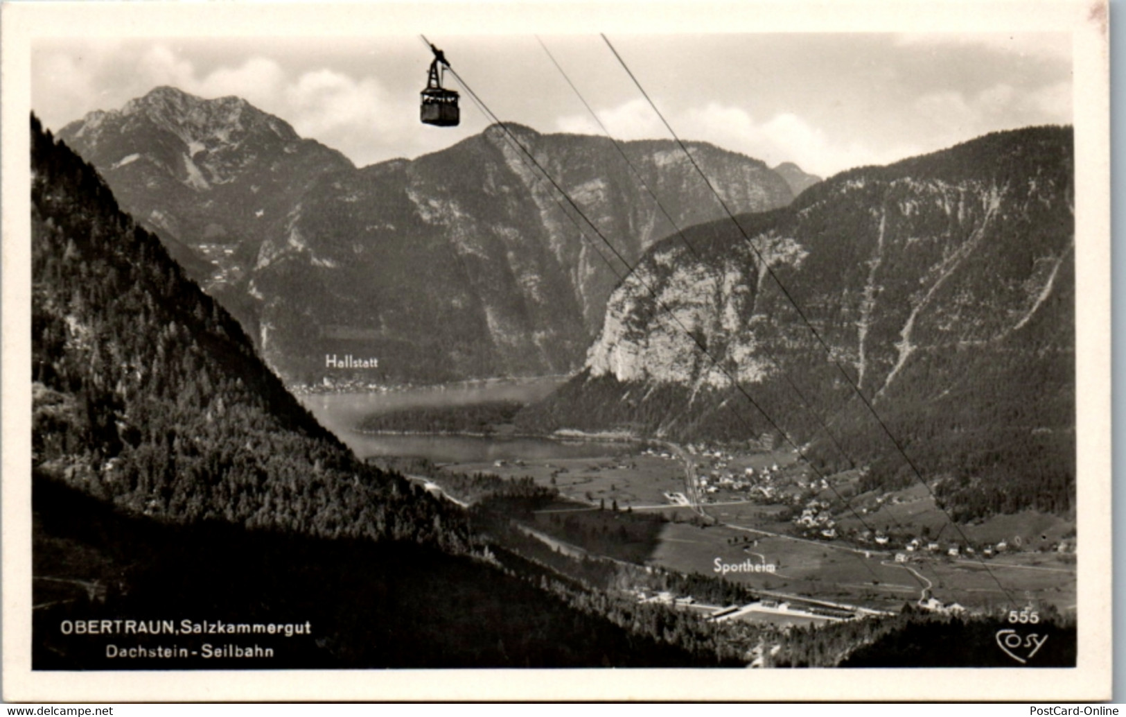 12528 - Oberösterreich - Obertauern , Salzkammergut, Dachsteinseilbahn , Seilbahn - Gelaufen 1952 - Traun