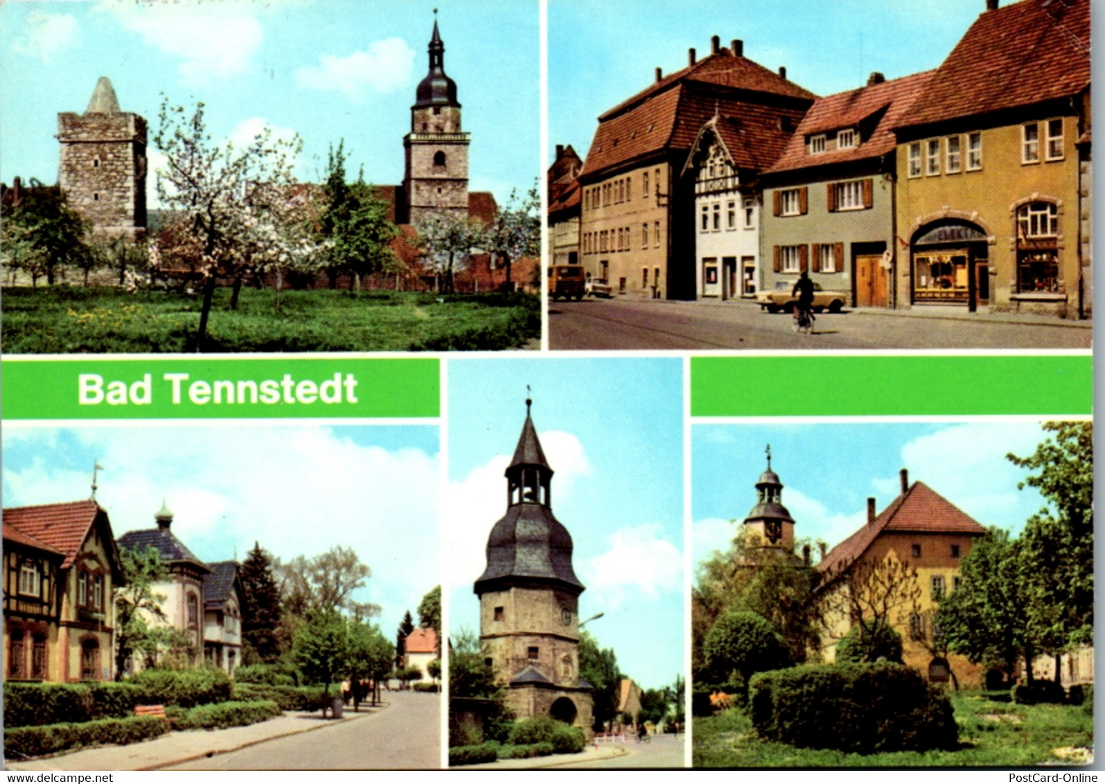 12559 - Deutschland - Bad Tennstedt , Kr. Langensalza , Partie Am Weichberg , Markt , Kurstraße , Osthöfer Tor , Rathaus - Bad Tennstedt