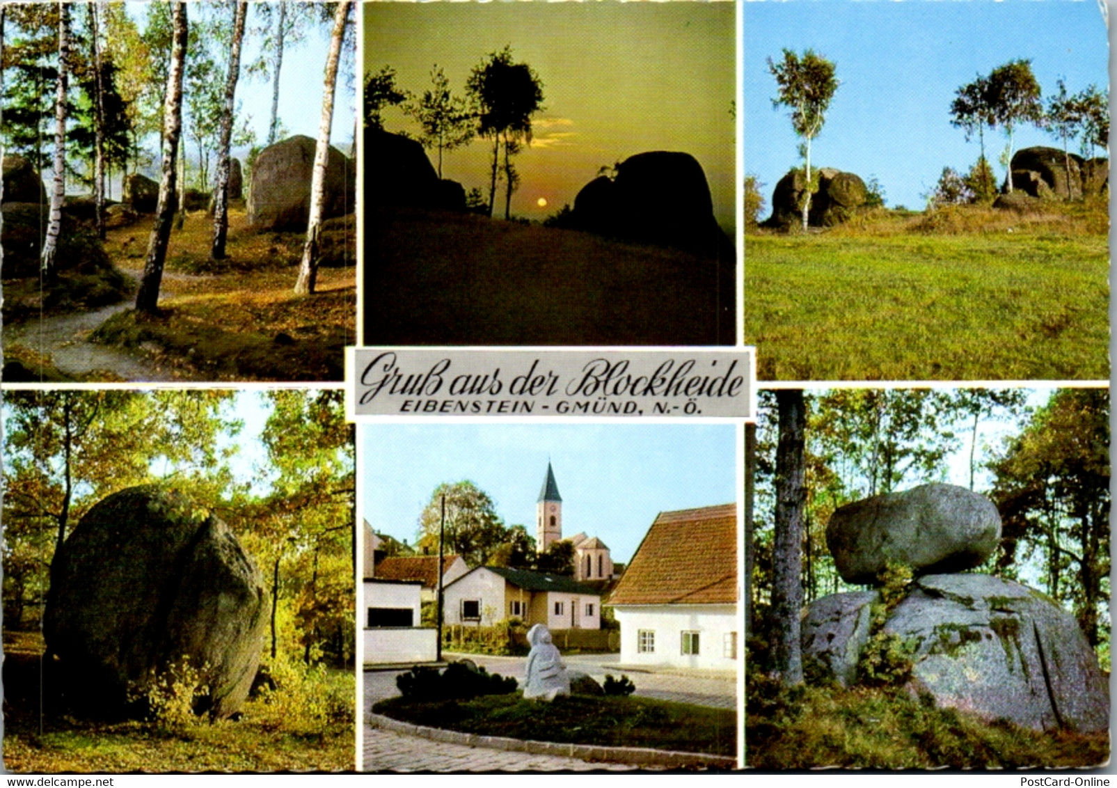 12576 - Niederösterreich - Gruß Aus Der Blockheide , Eibenstein Gmünd , Gruß Aus Der Blockheide , Mehrbildkarte - Gelauf - Gmünd