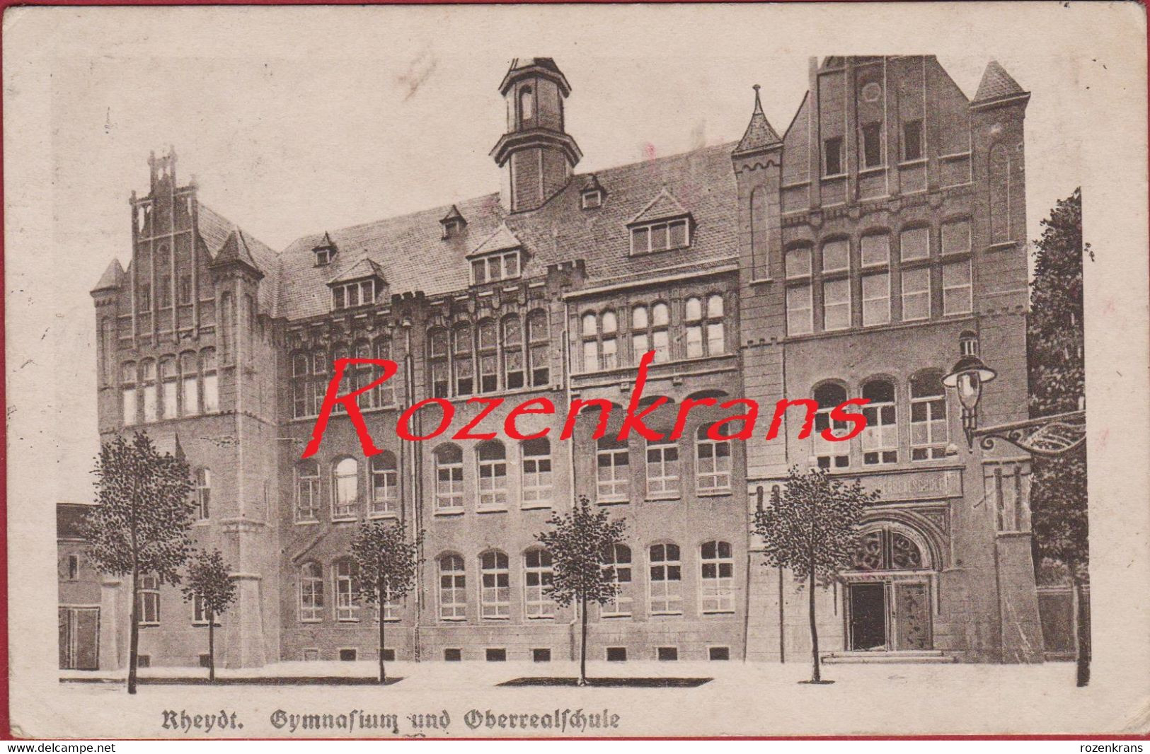 RHEYDT - Gymnasium Und Oberrealschule Nordrhein-Westfalen ALLEMAGNE - Deutschland AK CPA Legerposterij 1923 - Altri & Non Classificati