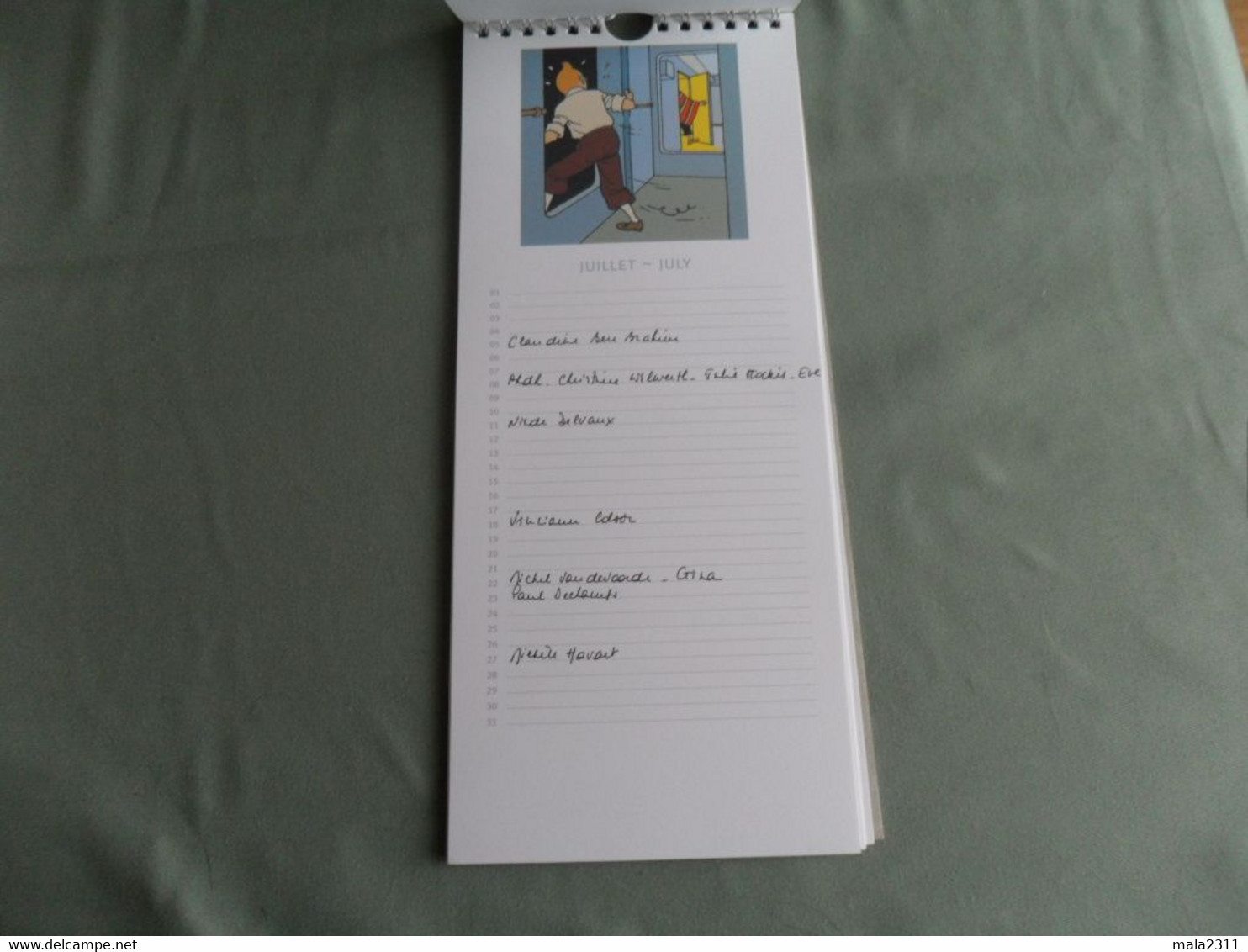 HERGE -MOULINSART  /  CALENDRIER  BON ANNIVERSAIRE  EDITION MOULINSART  2008 - Agenda & Kalender