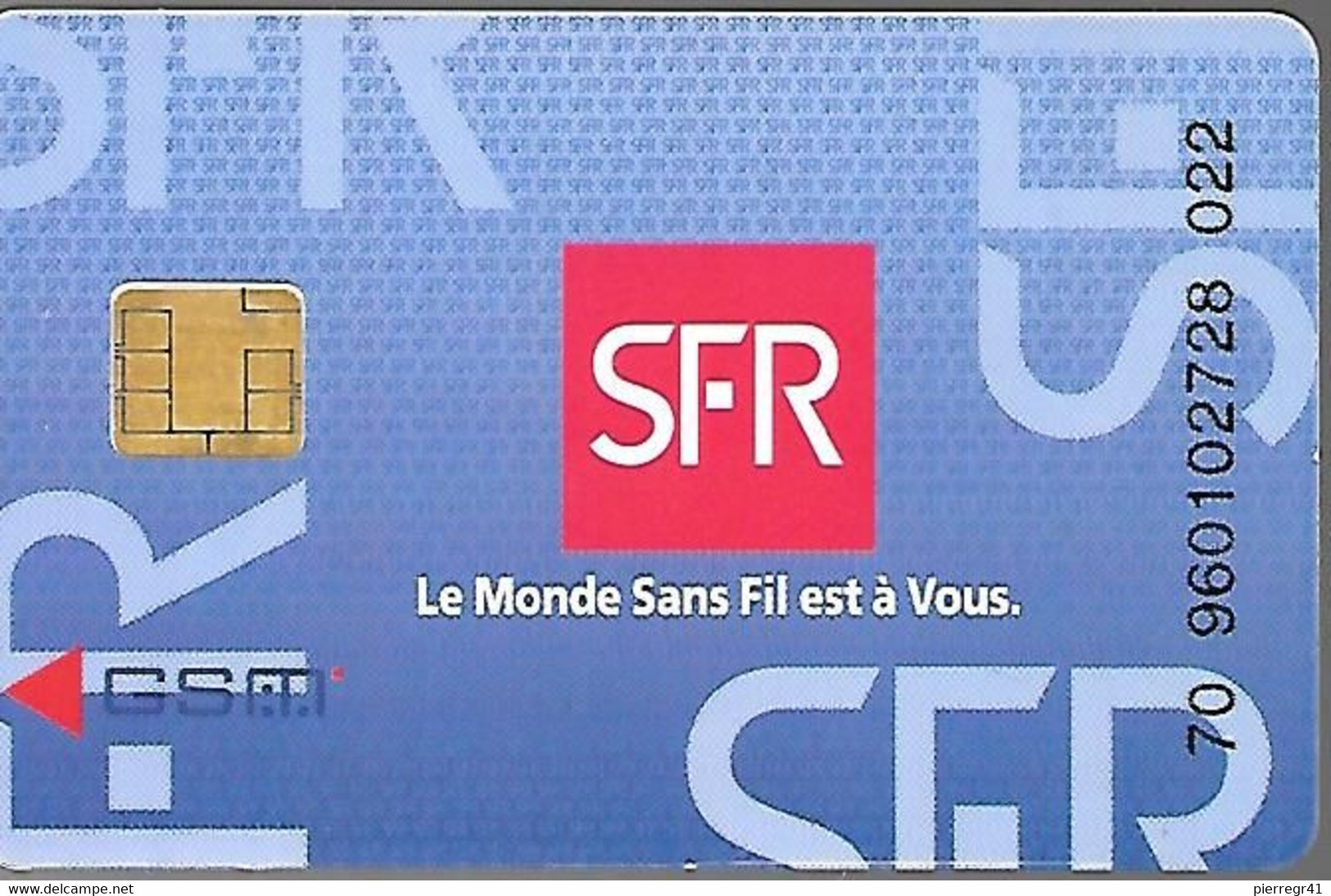 CARTE²-GSM-SFR-PUCE B-SFR-SF3B-SD--V° Logo Bull-et Inovatron -TBE - Mobicartes (GSM/SIM)