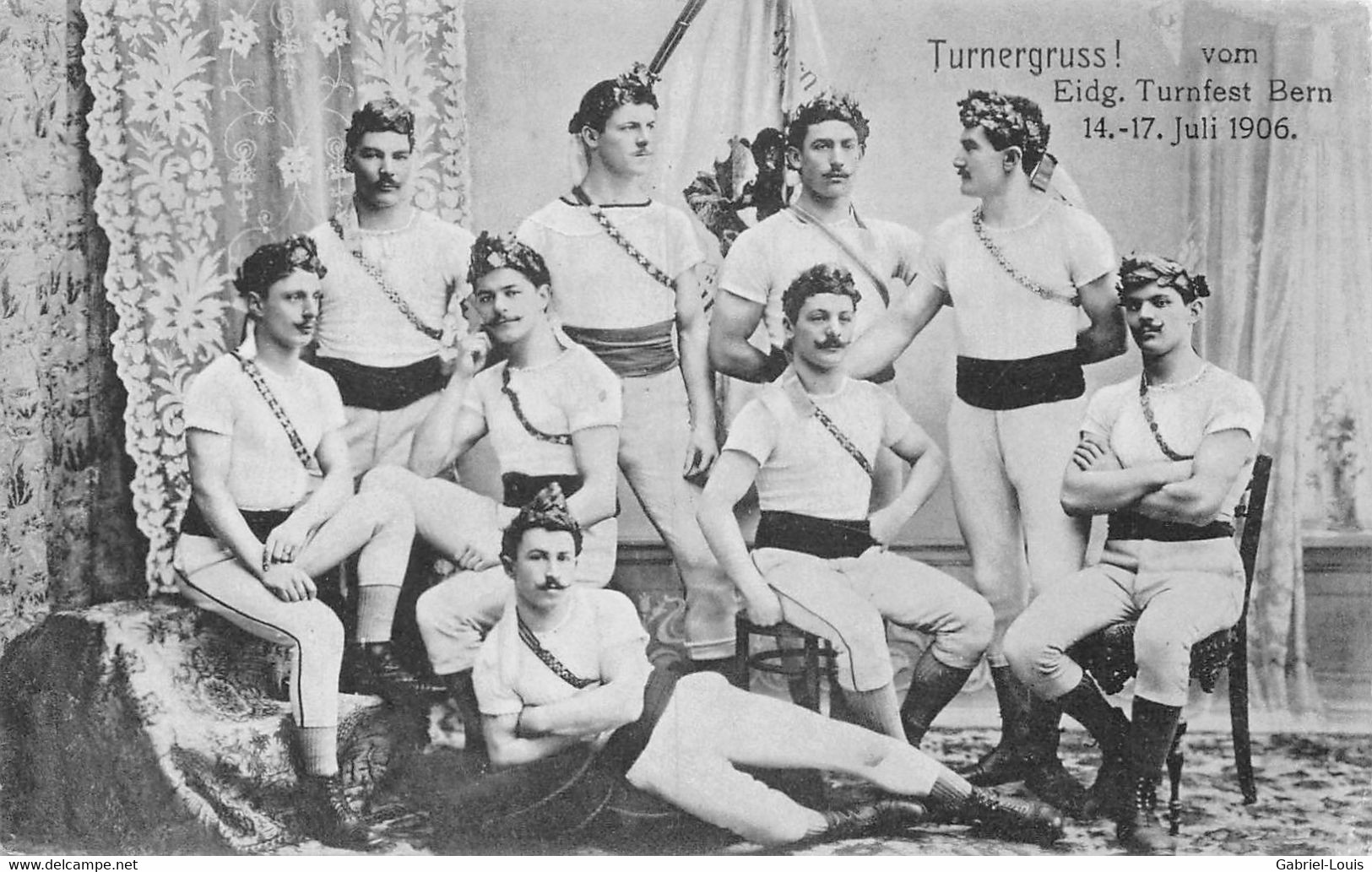 Turnergruss ! Vom Eidg. Turnfest Bern 14-17 Juli 1906 - Berne Gewinner - Berne