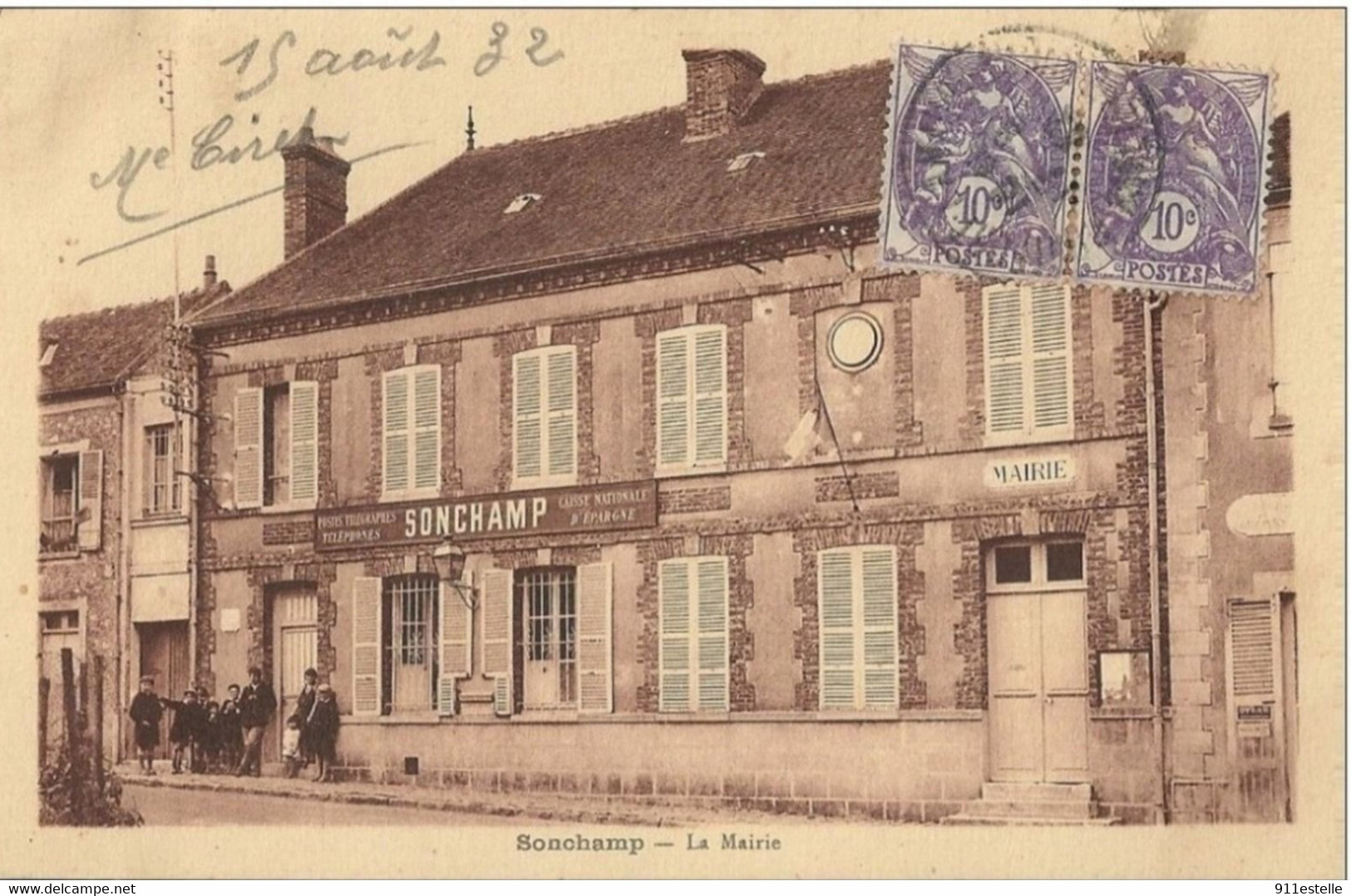 78  SONCHAMP  - La  Mairie , La  POSTE  ,Caisse  D 'Epargne - Other & Unclassified