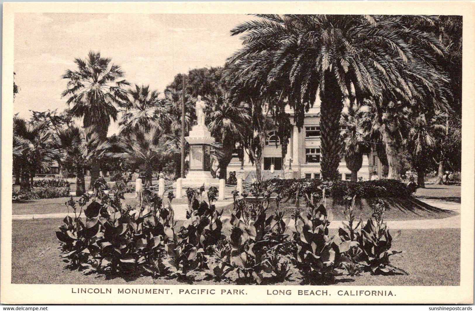 California Long Beach Pacific Park Lincoln Monument - Long Beach