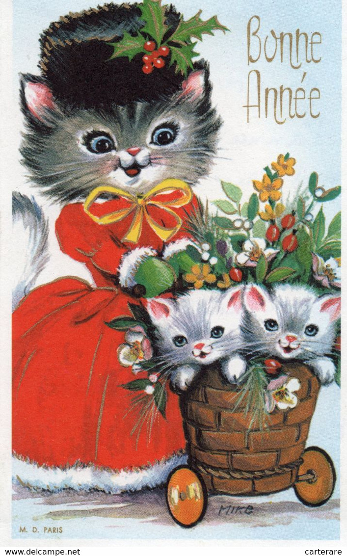 Bonne Année Avec Chat,ou Souris,chaton - New Year
