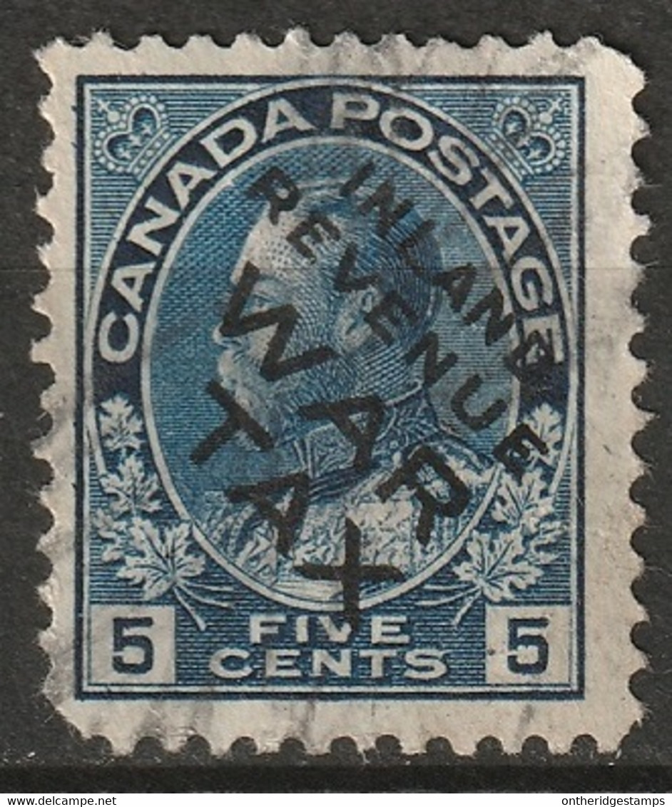 Canada 1915 Sc MR2Bi  War Tax Used Damaged Corner - War Tax