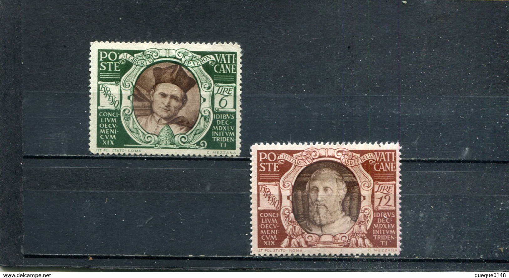 Vatican 1946 Yt 9-10 * - Priority Mail