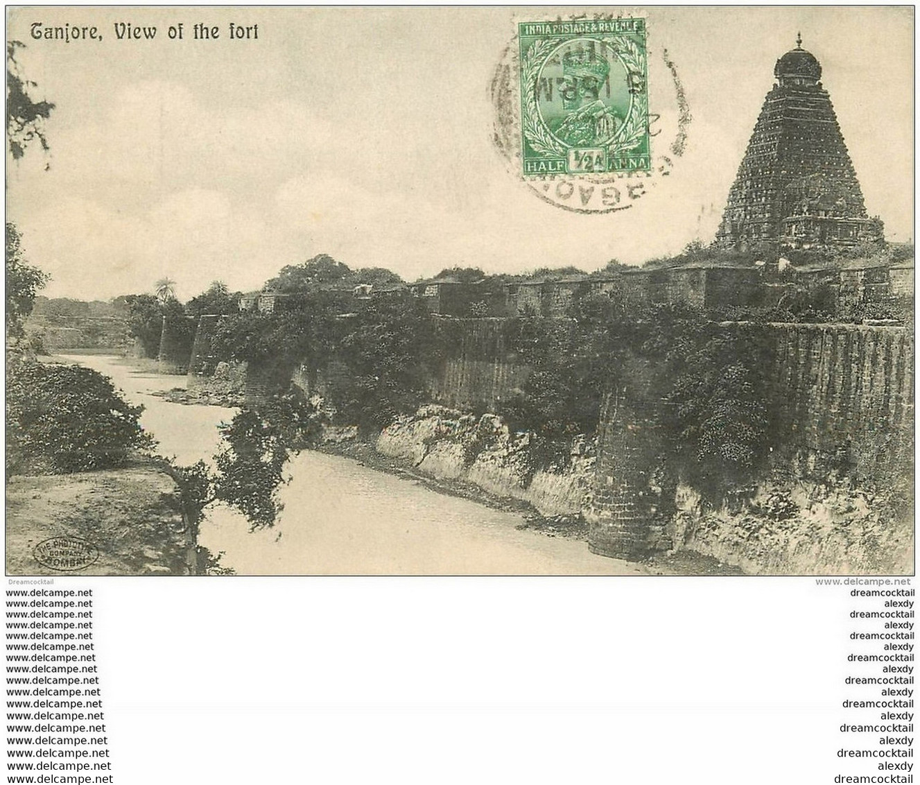 INDE. Tanjore View Of The Fort 1919 (pli Coin Droit)... - India