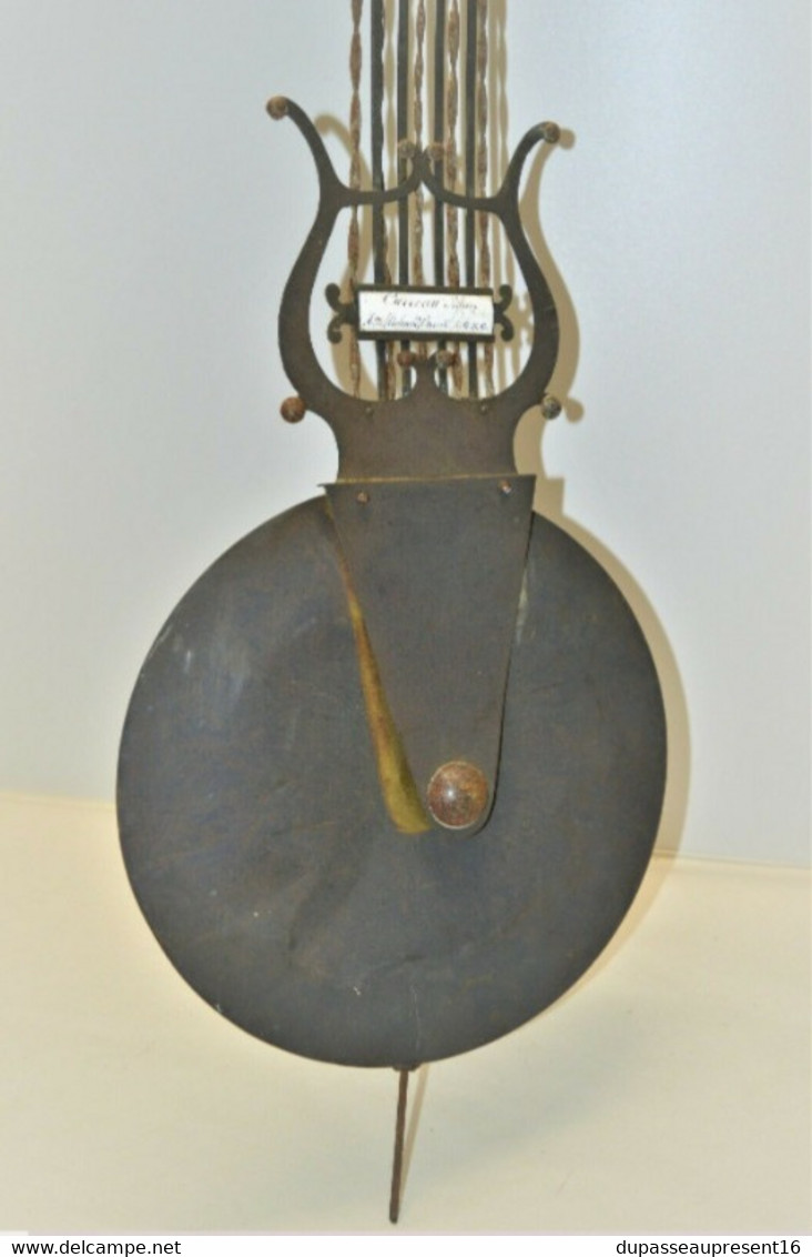 RARE BALANCIER HORLOGE COMTOISE PENDULE ANCIENNE Plaque émaillée Collection Pendule Ancienne - Clocks