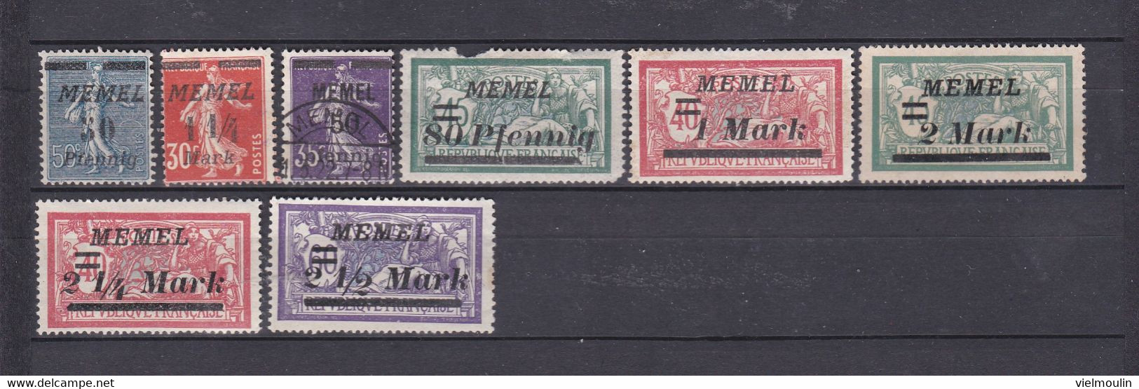 MEMEL FRANCE ANCIENNES COLONIES  BEAU PETIT LOT * / OBLITERES BONNE COTE - Used Stamps