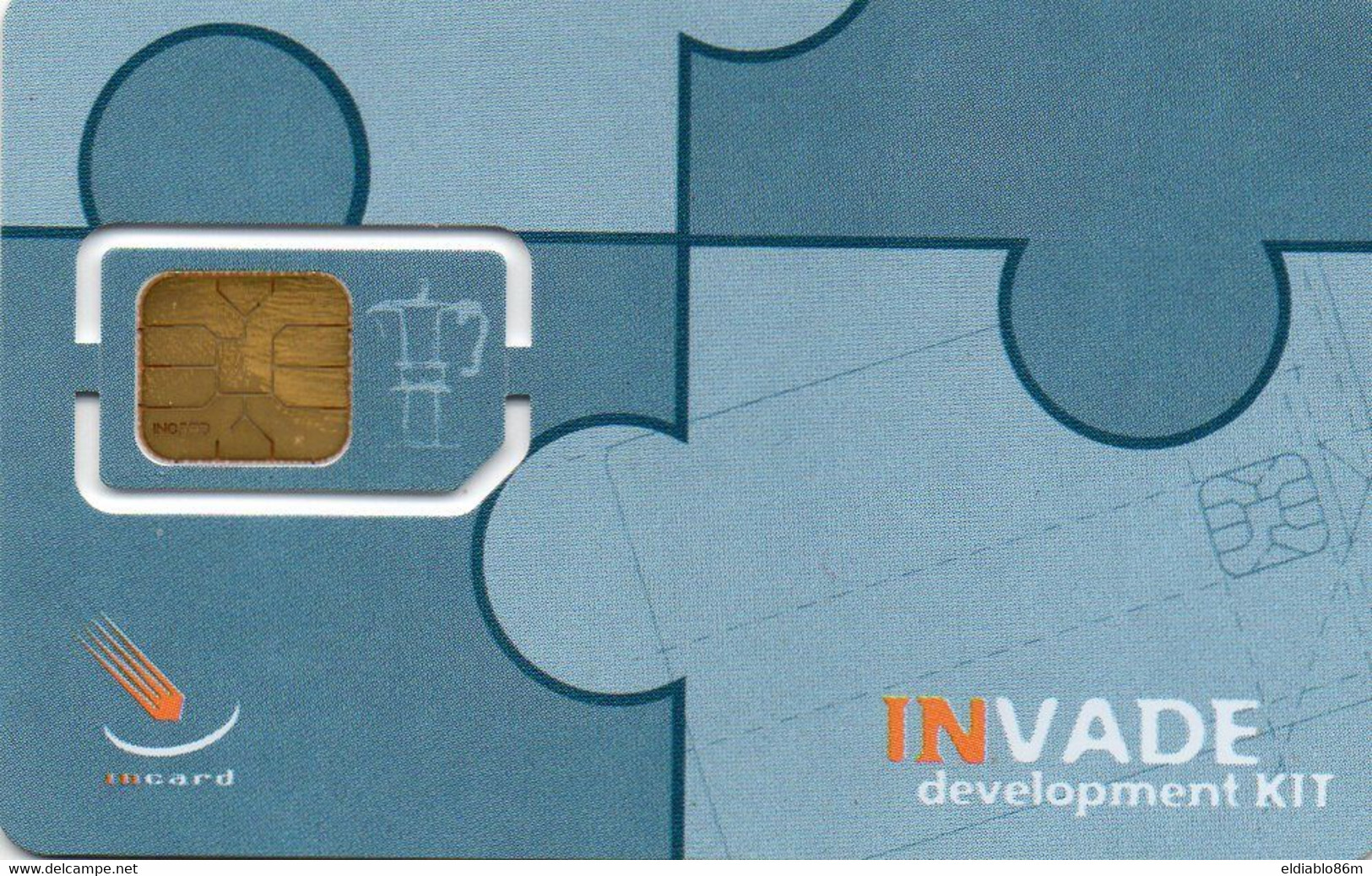 ITALY - PROTOTIPI E PROVE - INCARD - 5529A - GSM CARD INVADE DEV KIT - TIR.1000 - NUOVA - TEST CARD - Tests & Servicios