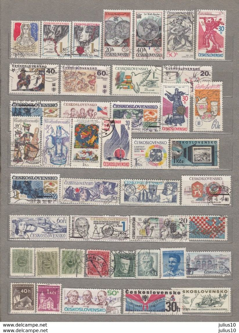 CZECHOSLOVAKIA Used (o) Stamps Lot 2 Scans #16968 - Lots & Serien