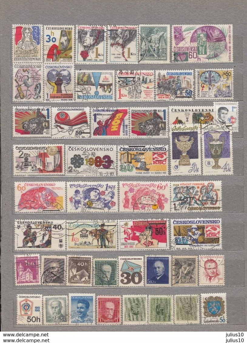 CZECHOSLOVAKIA Used (o) Stamps Lot 2 Scans #16968 - Collections, Lots & Séries