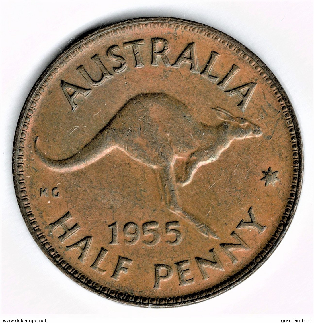 Australia 1955 Halfpenny Almost Uncirculated - ½ Penny