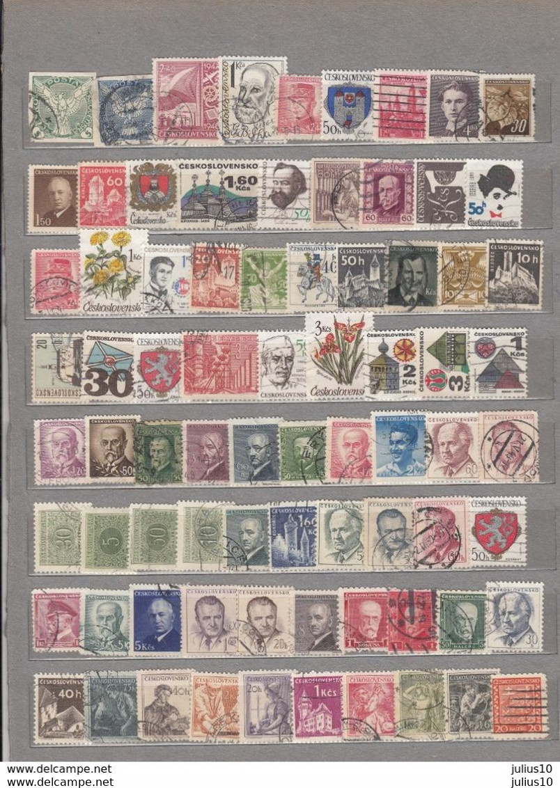 CZECHOSLOVAKIA Used Obliteres Gestempelt (o) Older Stamps Lot #16621 - Collections, Lots & Séries