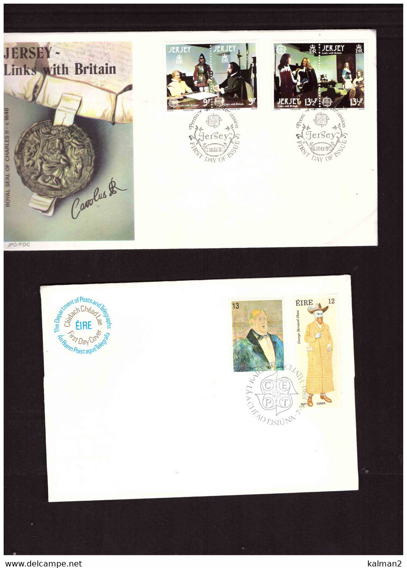 EUROPA CEPT  1980   /   FDC  ANNATA COMPLETA