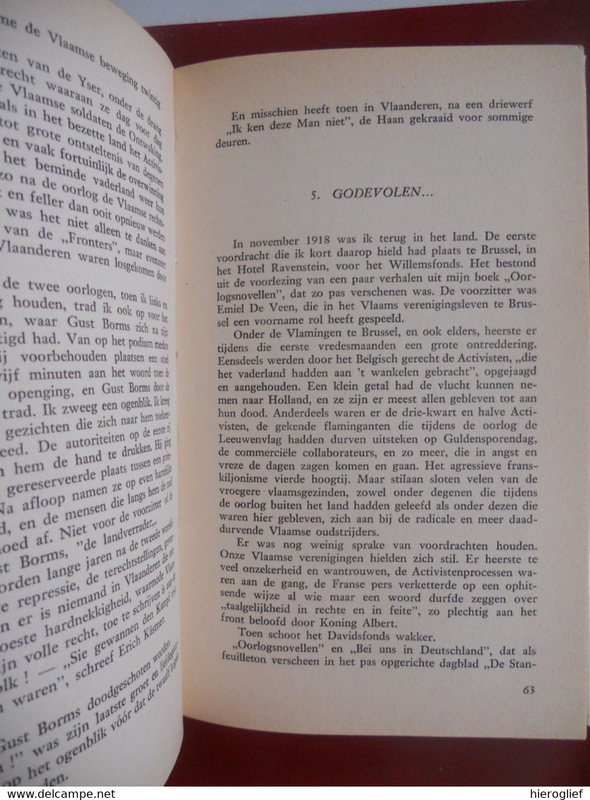 VOORDRACHTGEVERS ZIJN AVONTURIERS Door ERNEST CLAES 1ste Druk 1962 Zichem Scherpenheuvel - Littérature