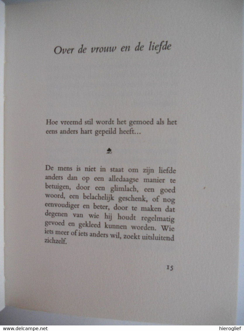 GEDACHTEN VAN André DEMEDTS Bloemlezing Hubert Van Herreweghen Inlei.0000ding Albert Westerlinck 1e Druk - Literatura