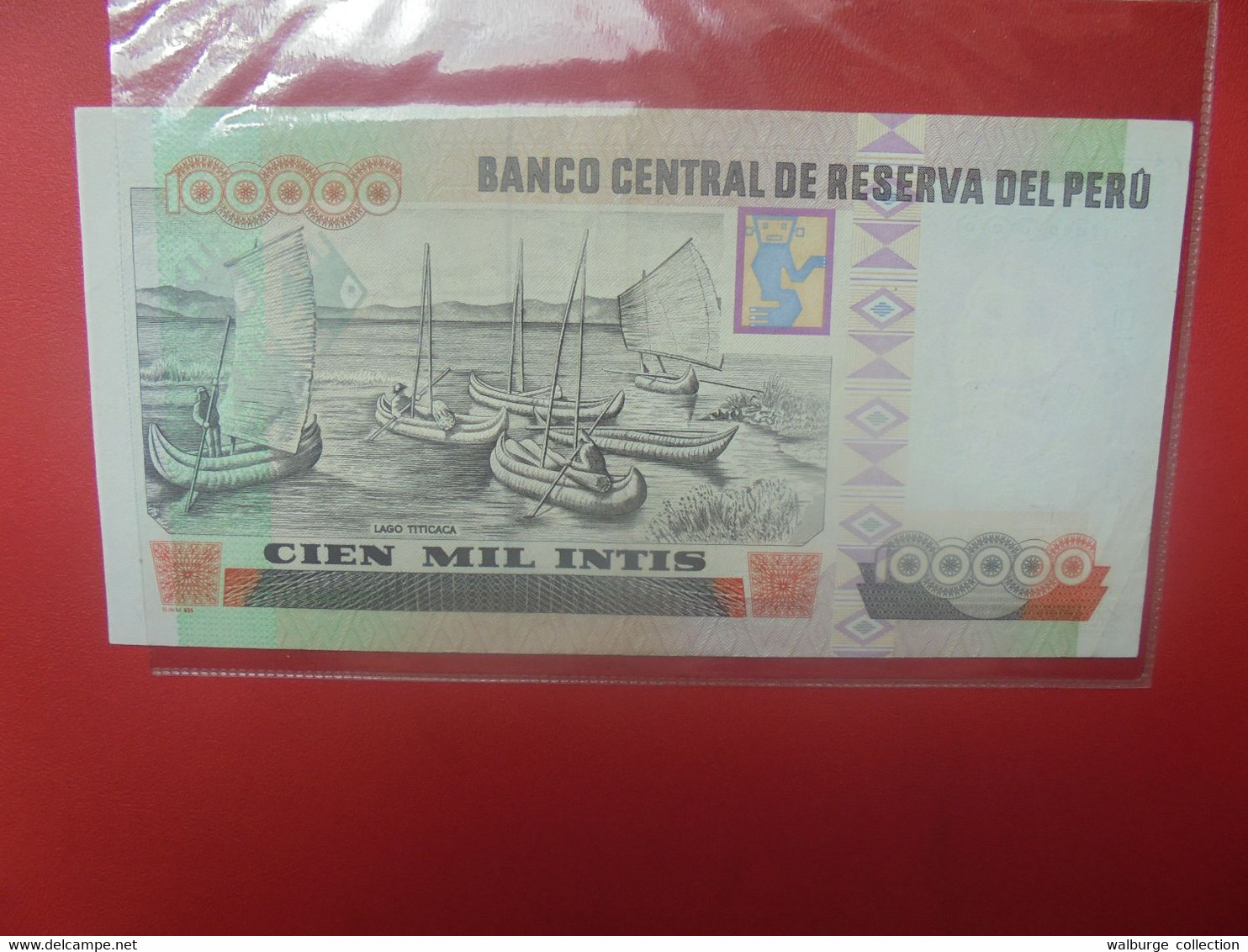 PEROU 100.000 INTIS 1989 Circuler - Peru