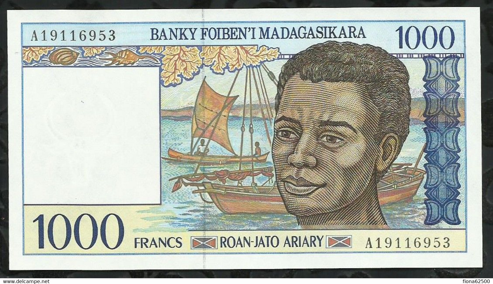 MADAGASCAR . BILLET DE 1000  FRANCS . NEUF . - Madagascar
