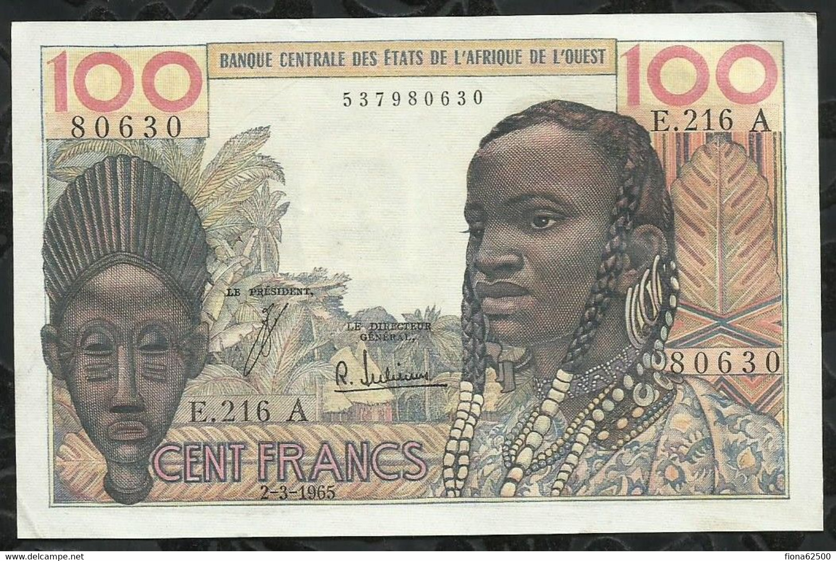 BANQUE CENTRALE DES ETATS DE L'AFRIQUE DE L'OUEST . ( A . COTE D'IVOIRE ) - Ivoorkust