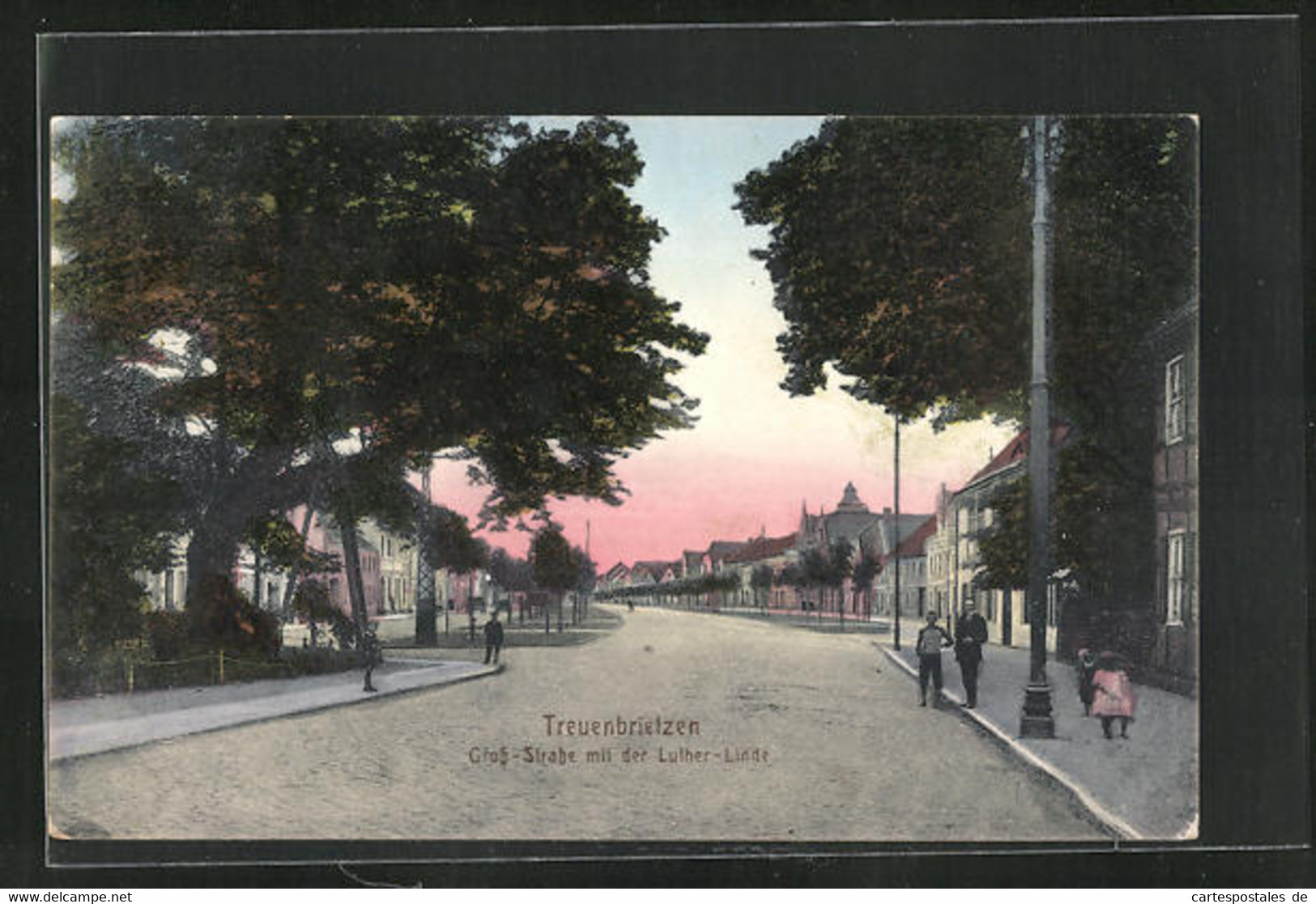 AK Treuenbrietzen, Gross-Strasse Mit Der Luther-Linde - Treuenbrietzen