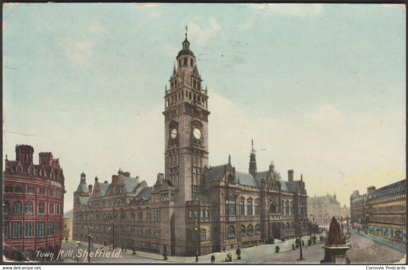 Town Hall, Sheffield, Yorkshire, C.1910 - Brown & Rawcliffe Postcard - Sheffield