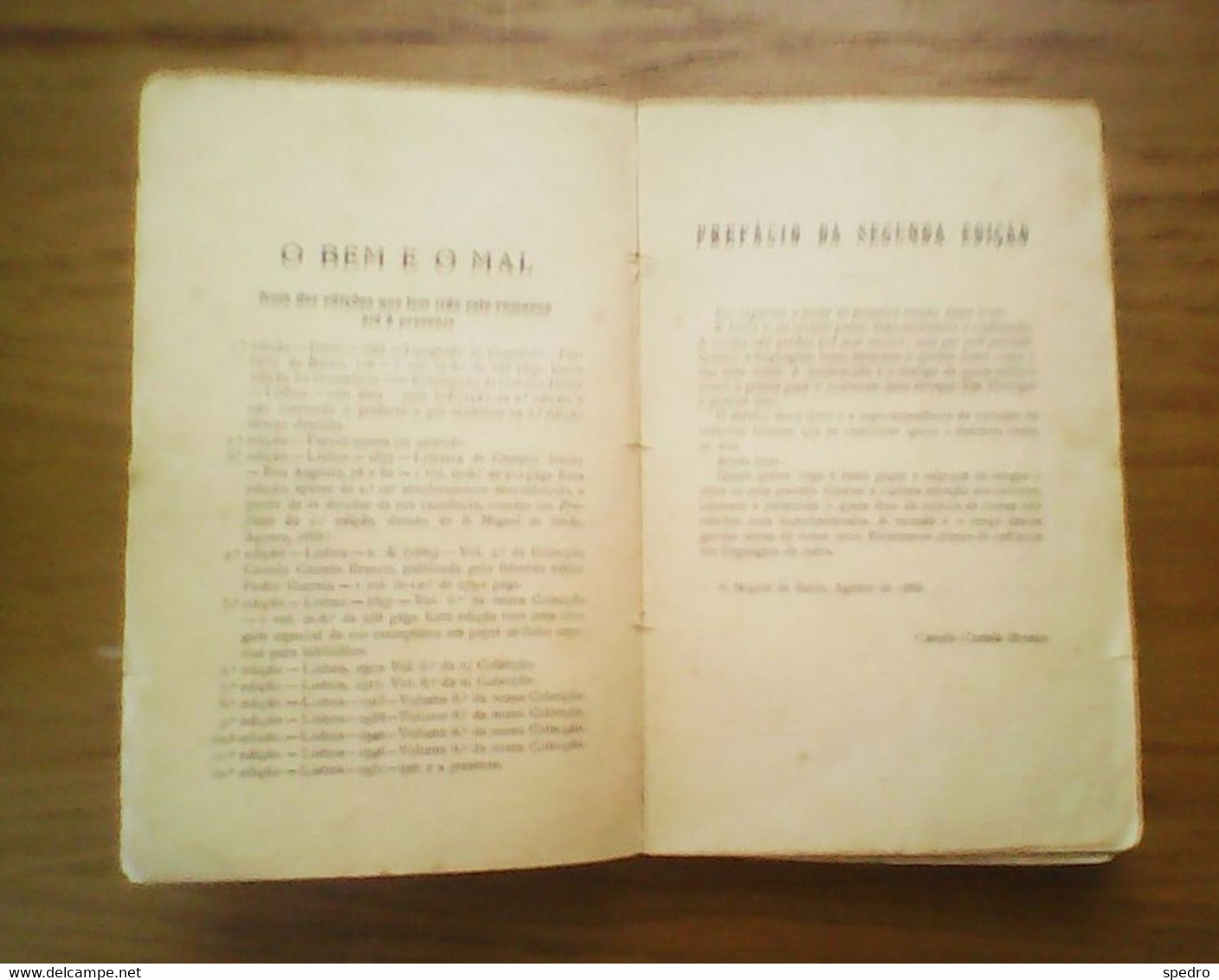 Portugal 1951 Romance O Bem E O Mal Camilo Castelo Branco 12.ª Edição Sociedade Industrial De Tipografia Lisboa - Romans