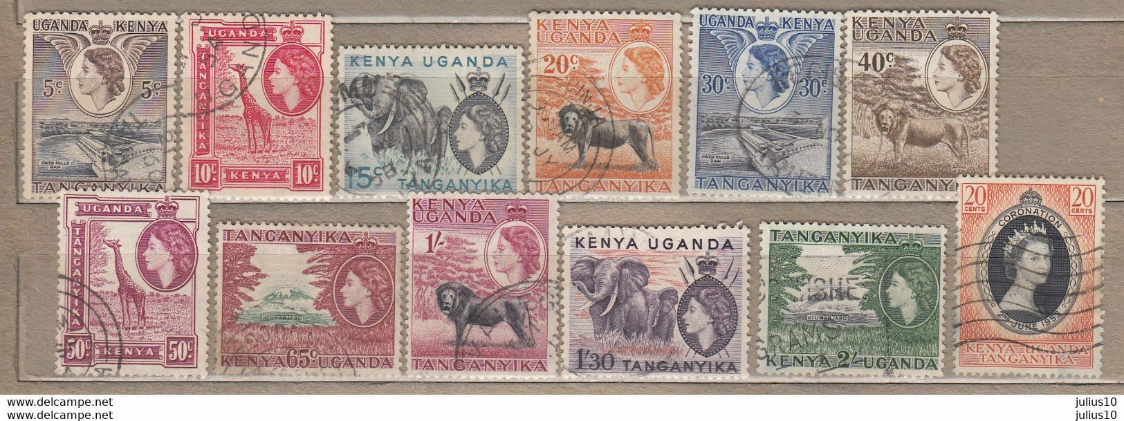 KENYA UGANDA TANGANYIKA USED (o) #22504 - Otros & Sin Clasificación