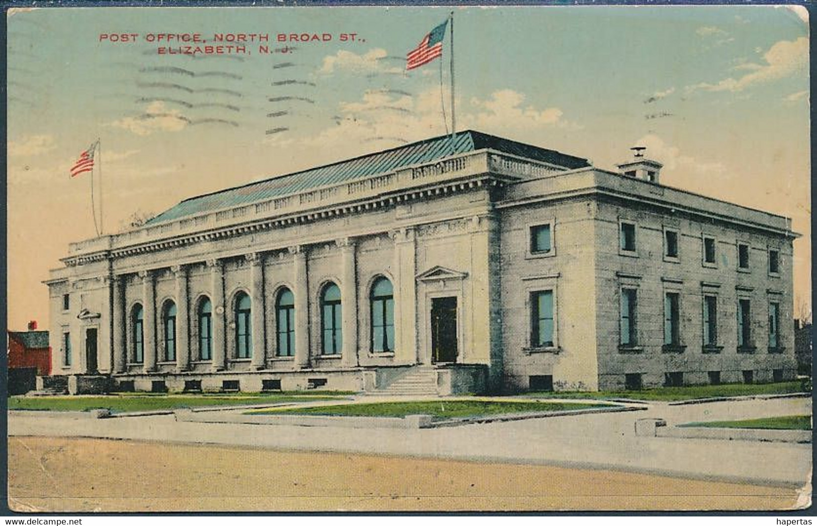 Post Office, North Broad St., Elizabeth, NJ. - Posted 1911 - Elizabeth