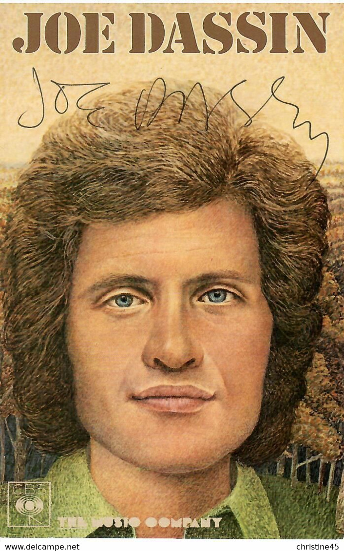 AUTOGRAPHE     CARTE POSTALE  JOE DASSIN - Entertainers