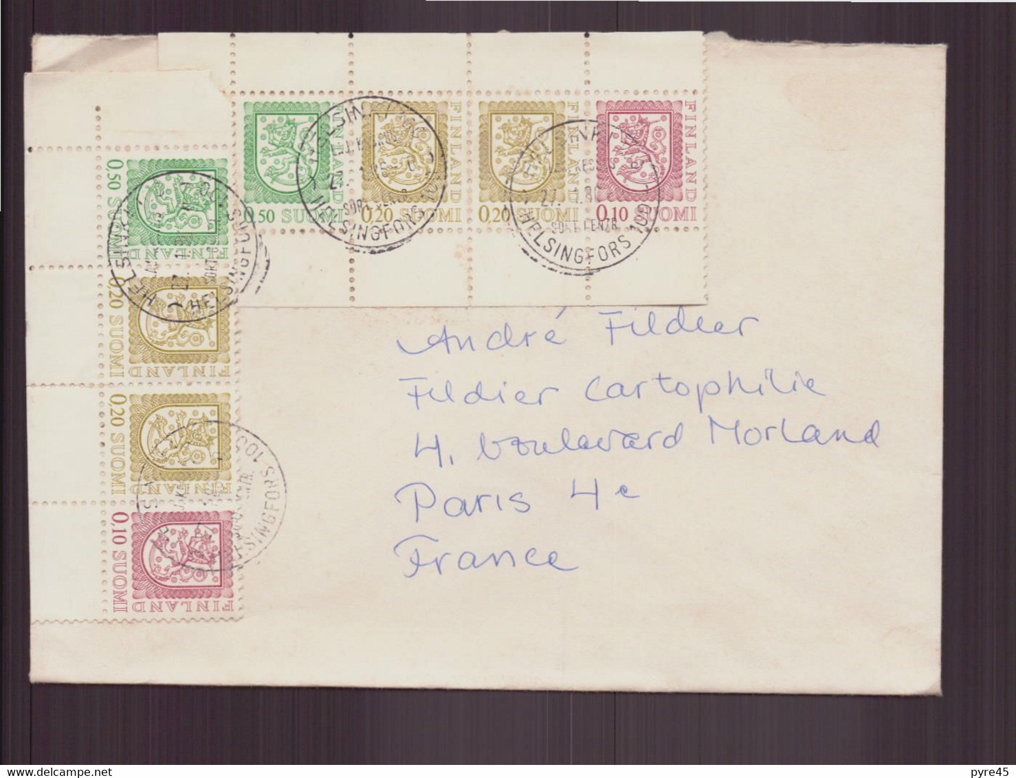 Finlande, Enveloppe Du 27 Janvier 1986 De Helsinki Pour Paris - Storia Postale