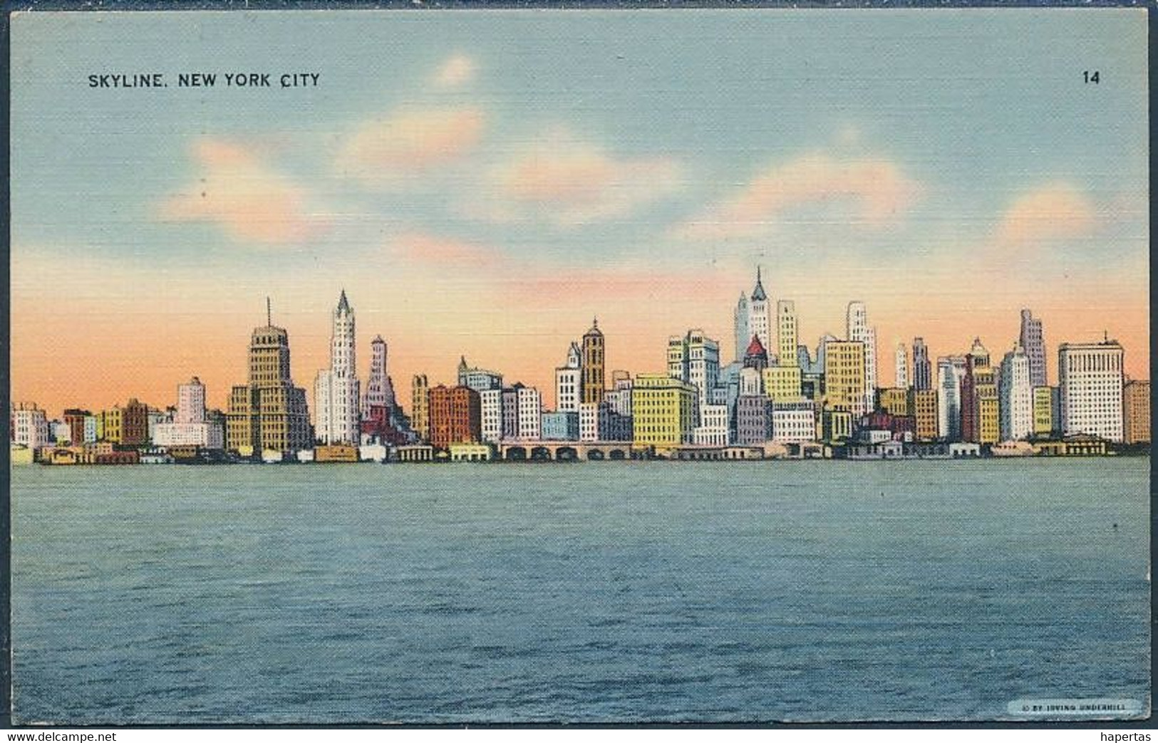 Skyline, New York City / Solo Prexie - Posted 1939 - Panoramic Views