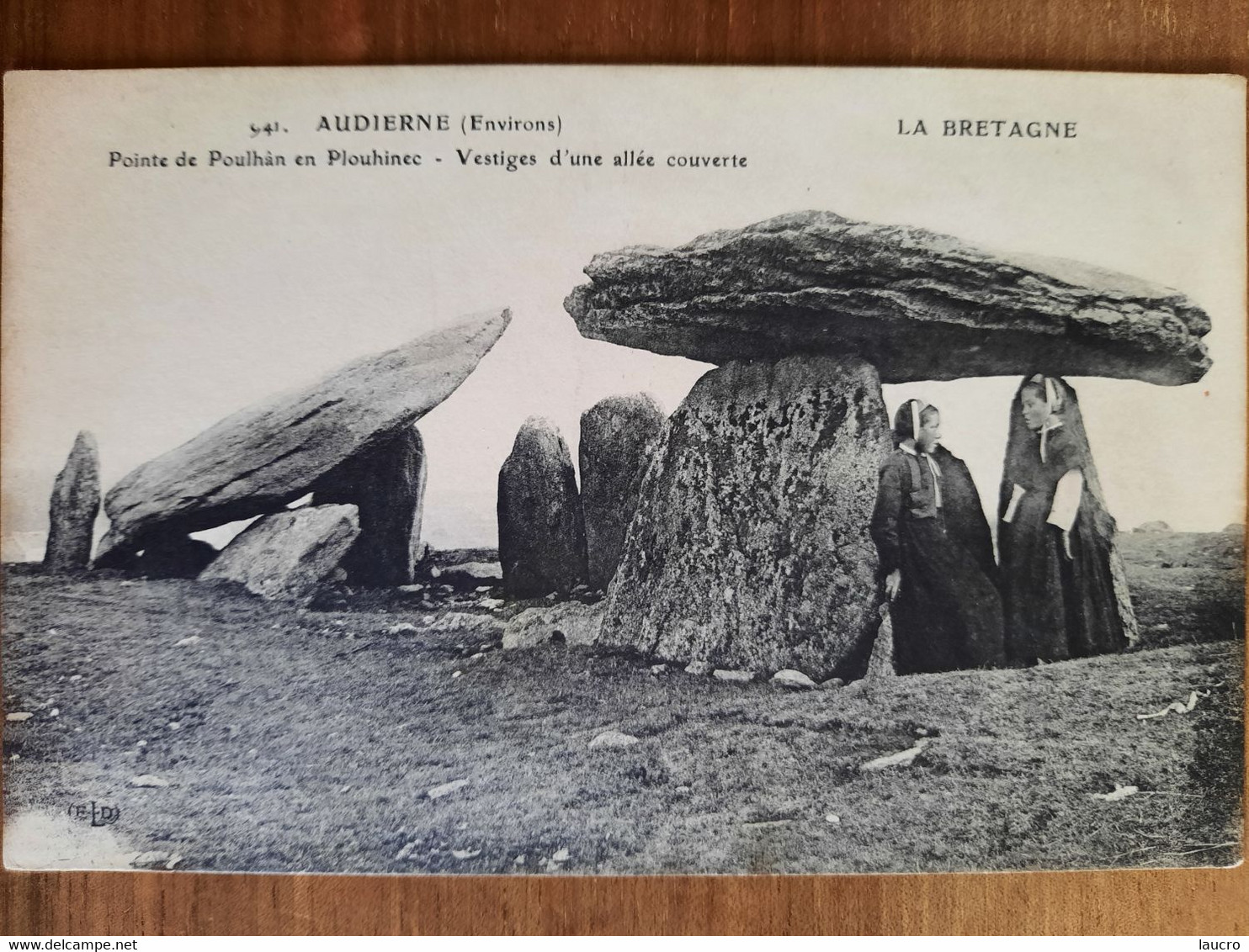 Audierne Environs. Pointe De Poulhan En Plouhinec. Vestiges D'une Allée Couverte. Dolmen. Édition ELD 941 - Plouhinec