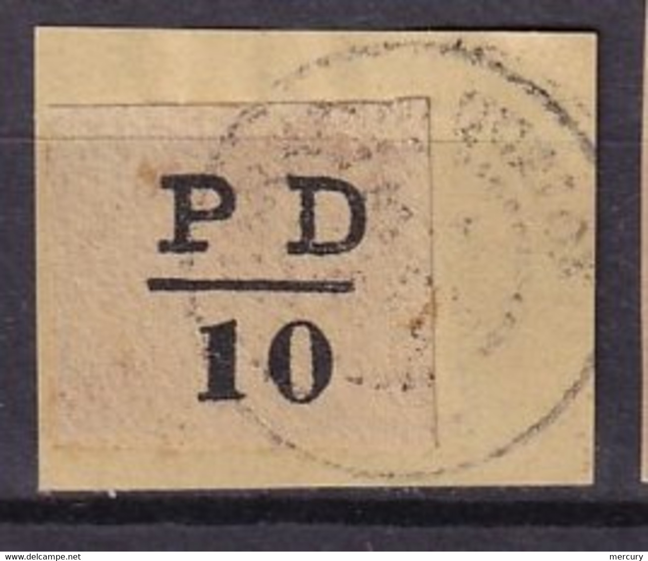 SPM - PD 10 Oblitéré Sur Fragment FAUX - Gebruikt