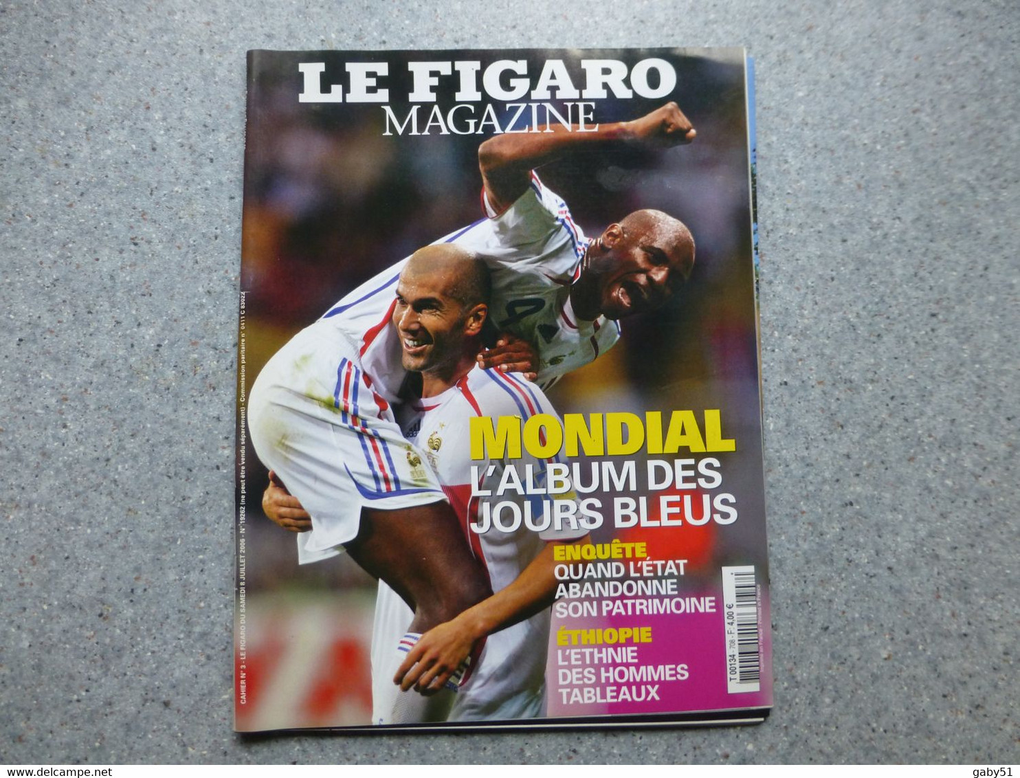 Le Figaro Magazine 8 Juillet 2006, MONDIAL FOOTBALL, Zidane  ; REV 06 - Non Classés