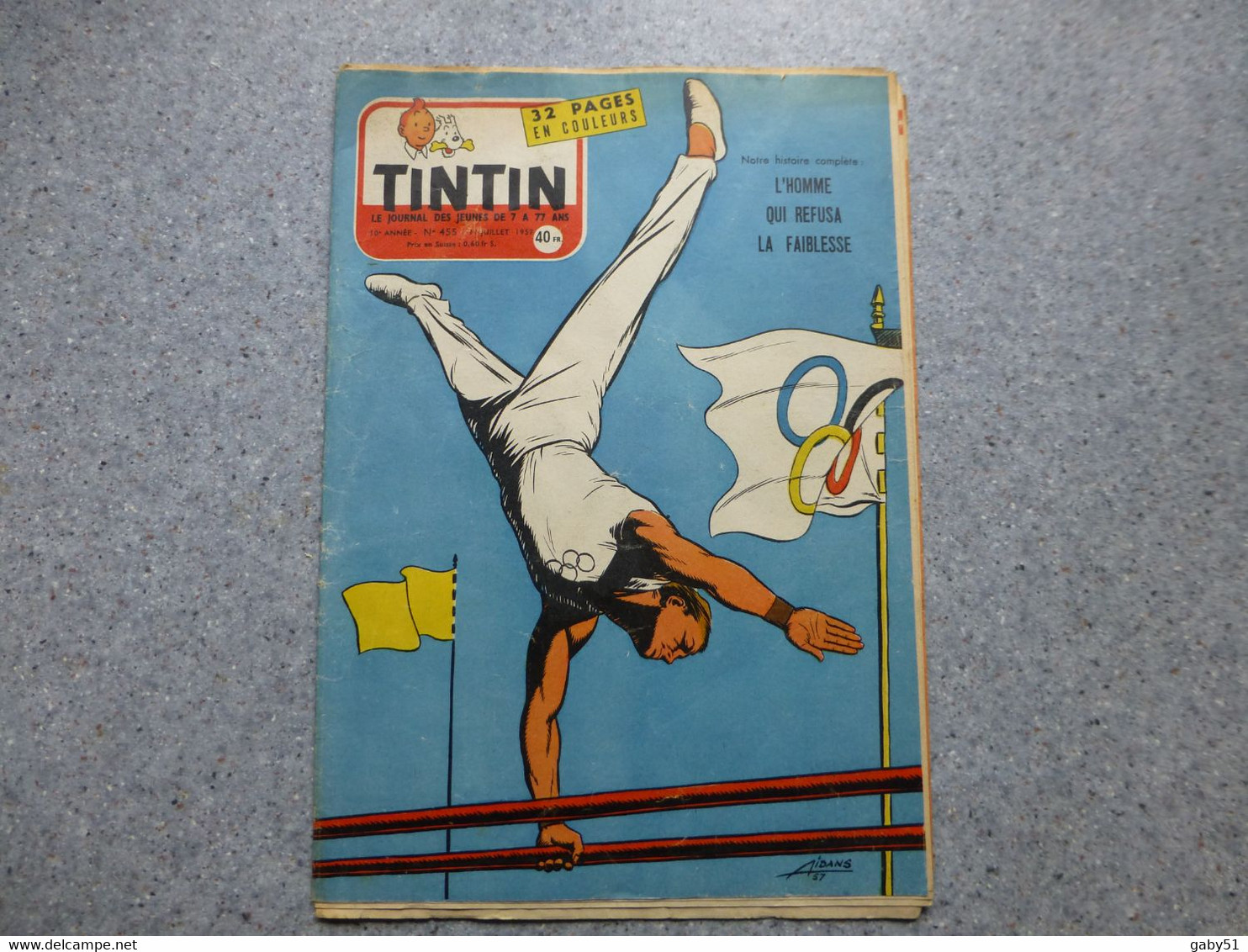 Tintin N° 455 11juillet 1957 ; REV 06 - Tintin