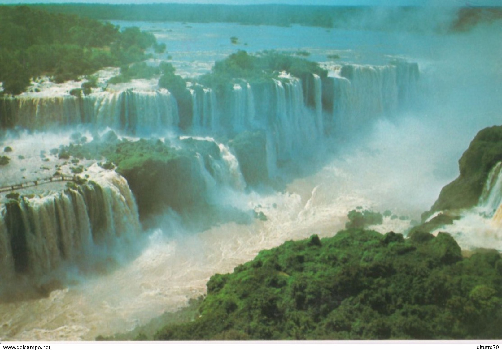 Iguacu ò Vista Aerea Do Lado Argentino - Brasil - Formato Grande Viaggiata – E 17 - Cuiabá