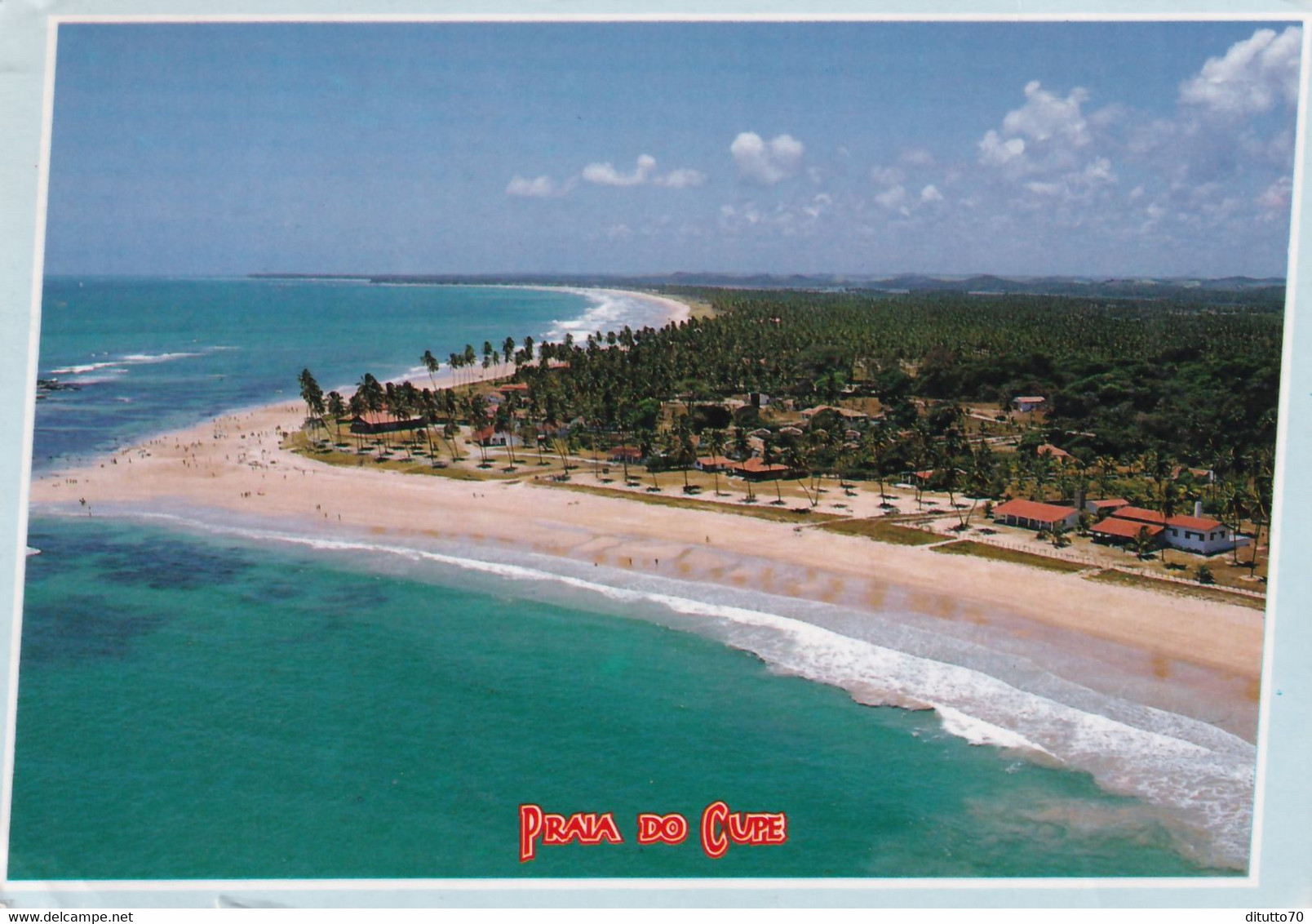 Ipojuca Pernambuco - Vista Aerea Da Praia Do Cupe - Formato Grande Viaggiata – E 17 - Cuiabá