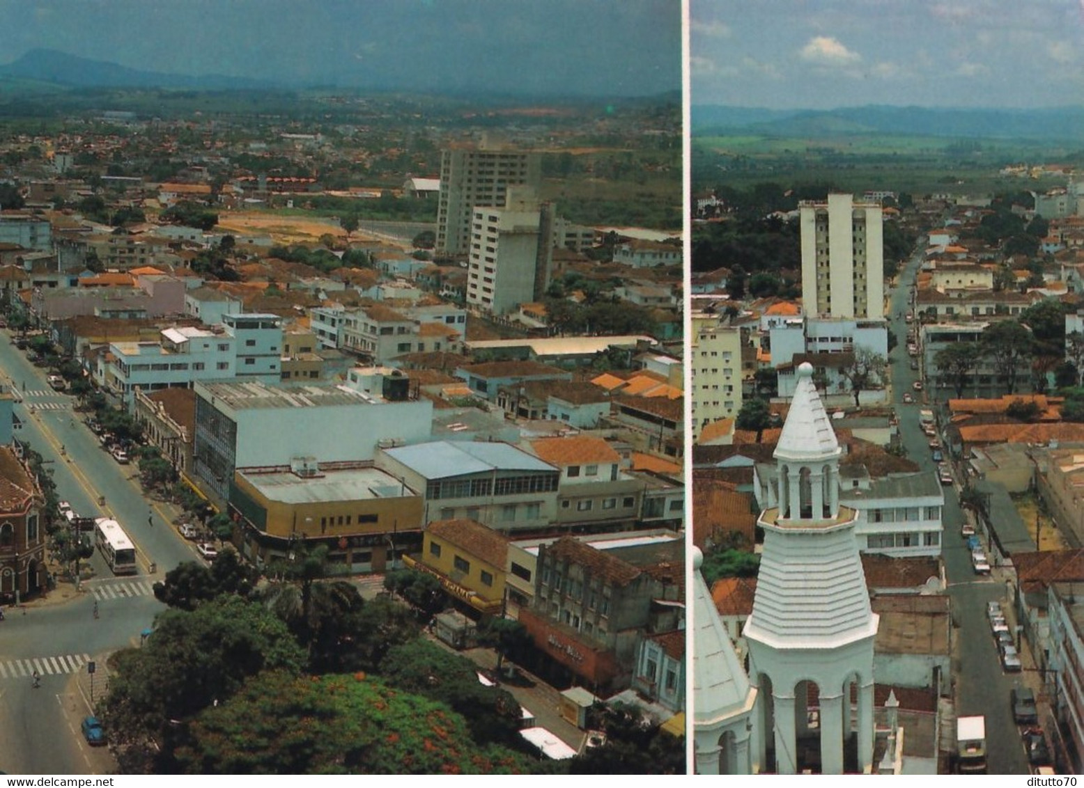 Pouso Alegre - Vista Parcial Do Centro - Formato Grande Viaggiata – E 17 - Cuiabá