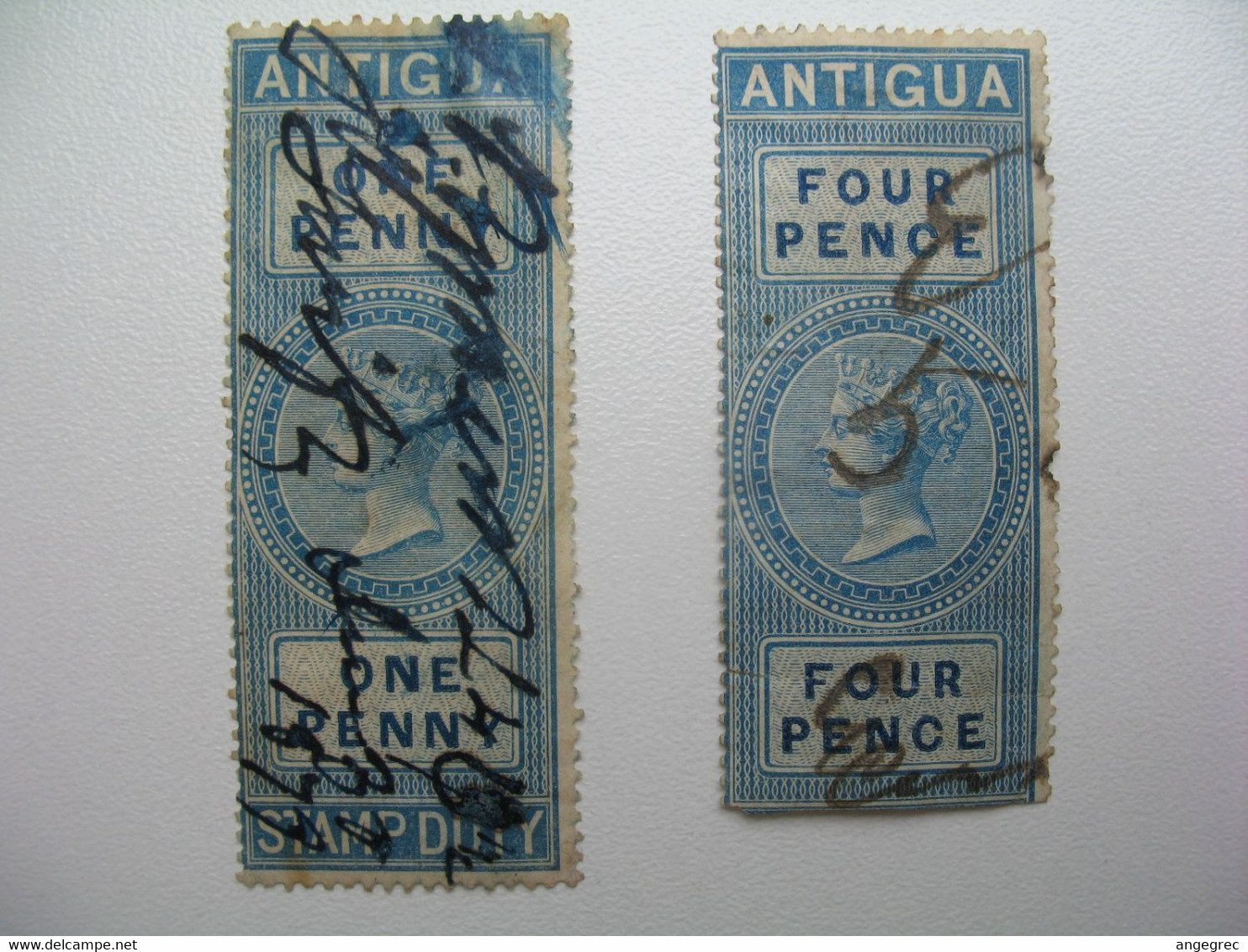 Fiscaux Lot  - Stamp Duty   Antigua   à Voir - Sonstige & Ohne Zuordnung